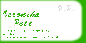 veronika pete business card